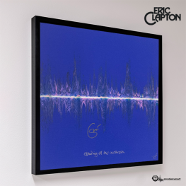 ERIC CLAPTON SIGNED SOUNDWAVES ART BENEFITS CROSSROADS CENTRE ANTIGUA