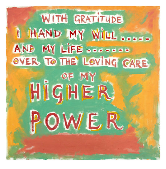 RONNIE WOOD'S SIGNED AFFIRMATION 2 PRINT SUPPORTS TURN UP FOR RECOVERY